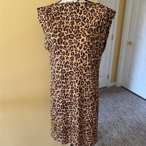 Zara Leopard Print Sleeveless Tunic